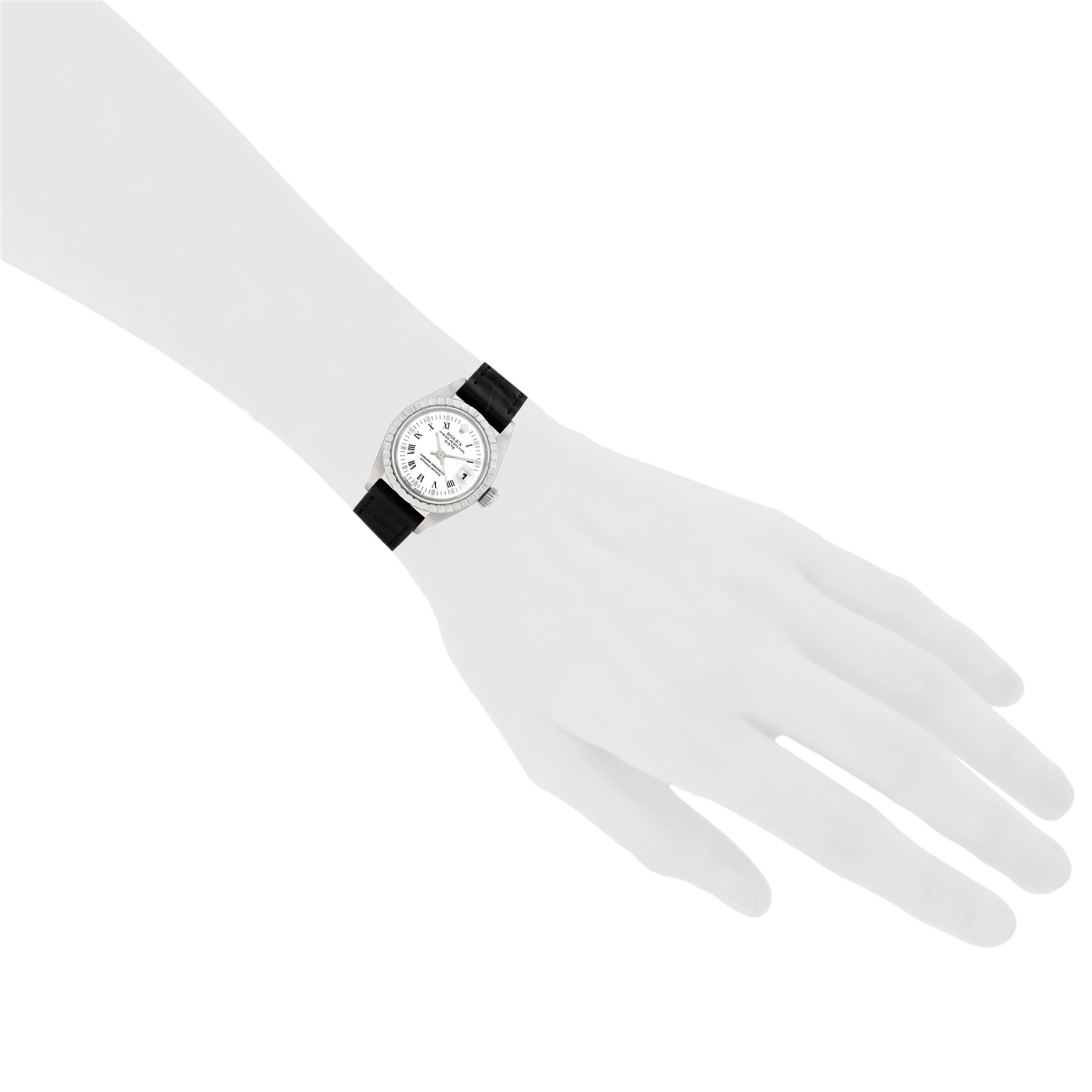 Montre Rolex Lady Oyster Perpetual Date en acier Vers 1995 - Detail D1