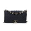 Borsa Chanel  Boy in pelle blu marino - 360 thumbnail