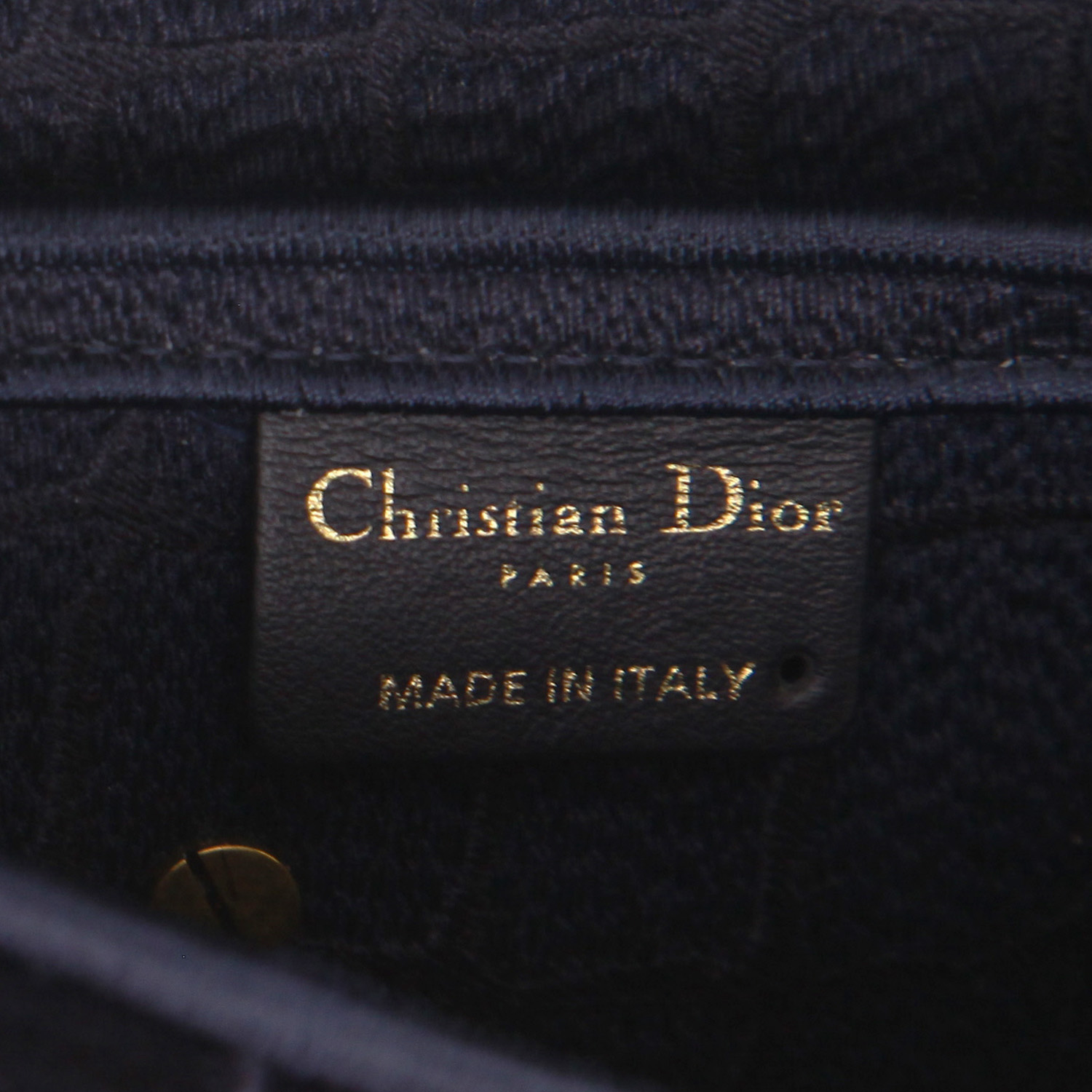 Borsa Dior  Saddle in velluto blu marino - Detail D2