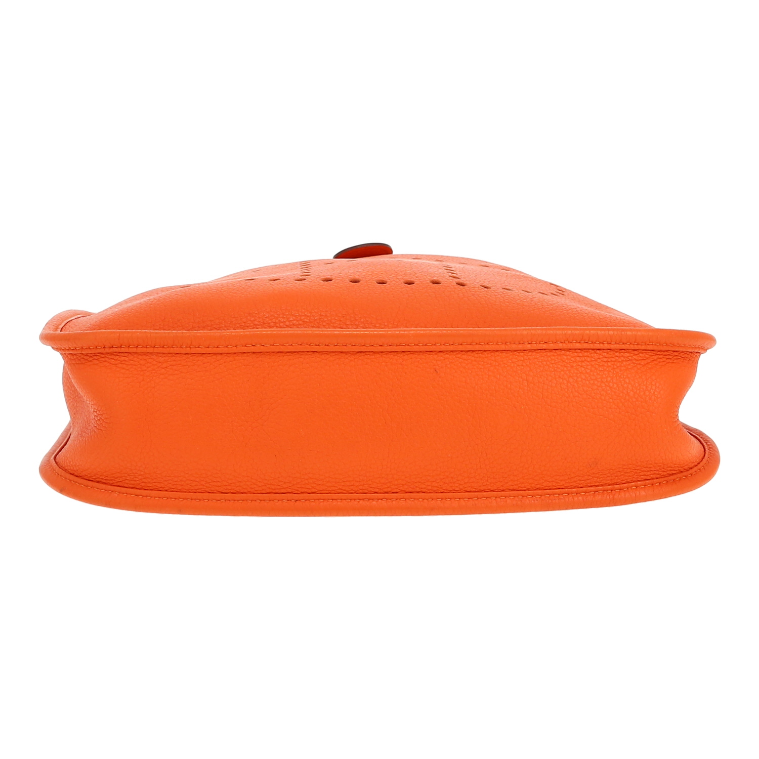 Hermès  Evelyne shoulder bag  in orange togo leather - Detail D1