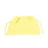 Bottega Veneta  Pouch mini  handbag/clutch  in yellow braided leather - 360 thumbnail