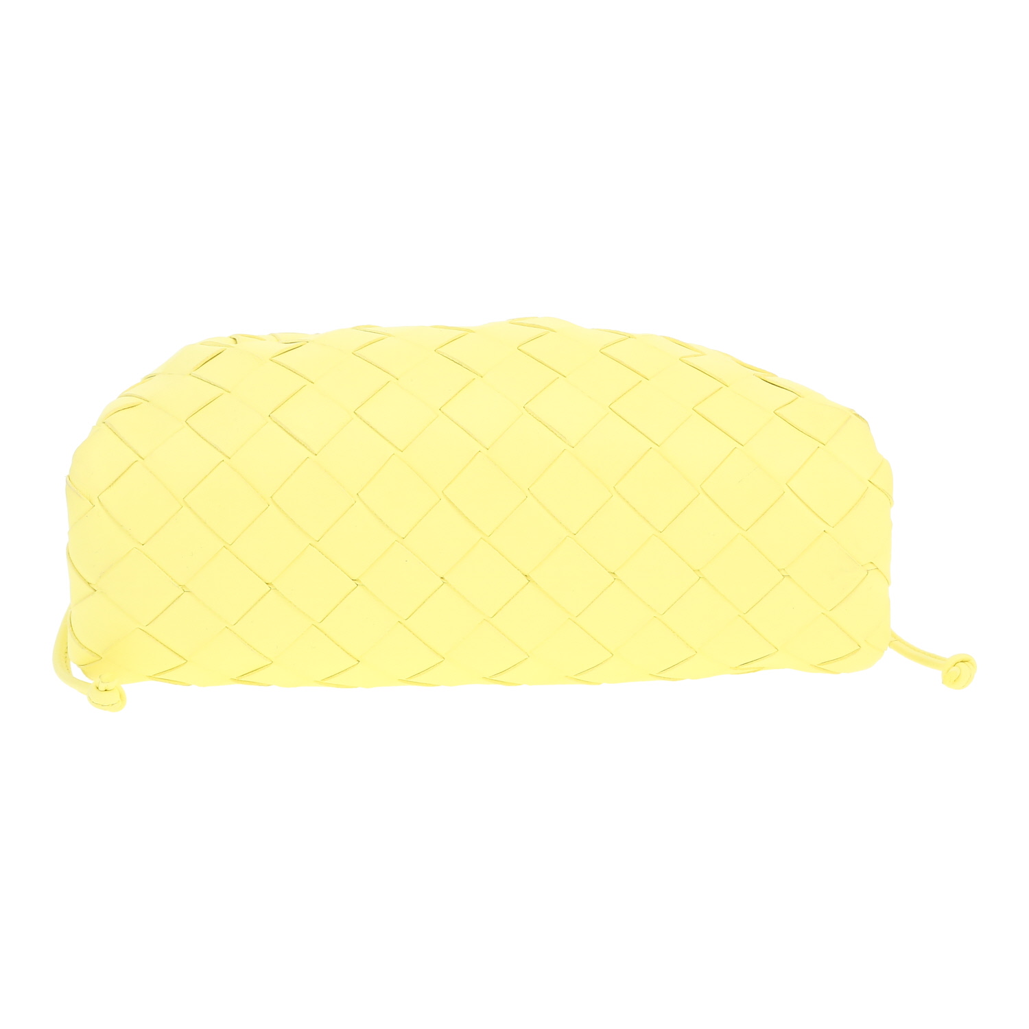 Bottega Veneta  Pouch mini  handbag/clutch  in yellow braided leather - Detail D1