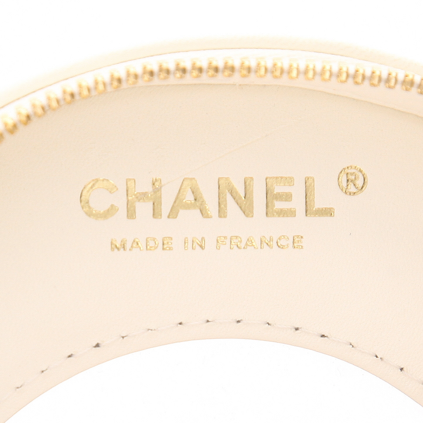 Chanel   shoulder bag  in white and red leather - Detail D2