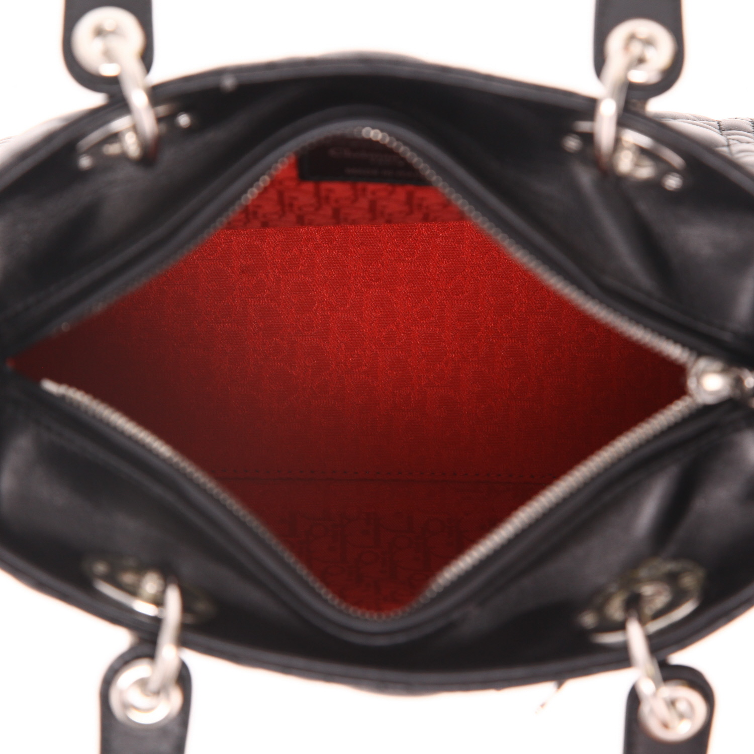 Borsa Dior  Lady Dior in pelle cannage nera - Detail D3