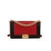 Borsa Chanel  Boy in pelle rossa e blu marino - 360 thumbnail