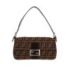 Borsa Fendi  Baguette in tela siglata marrone e pelle marrone - 360 thumbnail