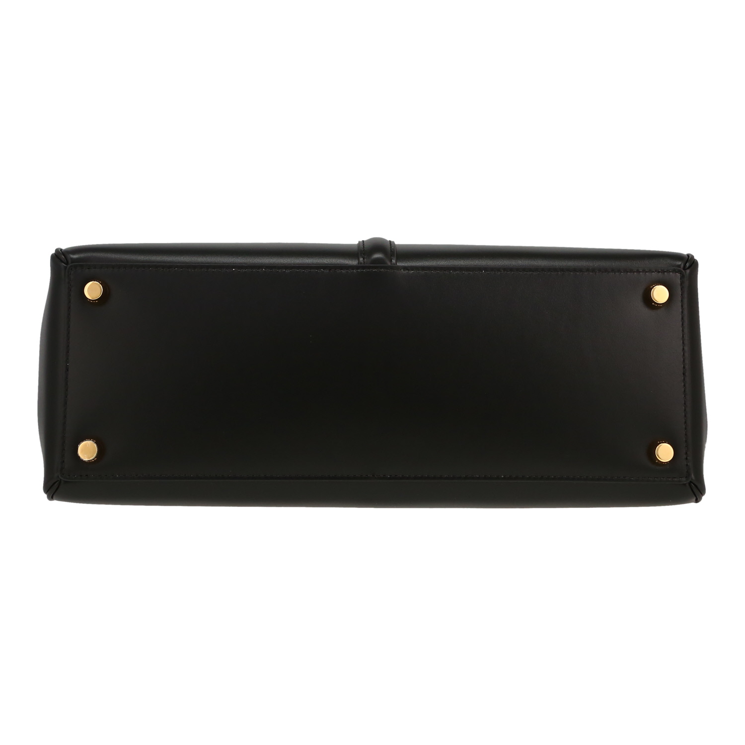 Celine  16 medium model  handbag  in black leather - Detail D1