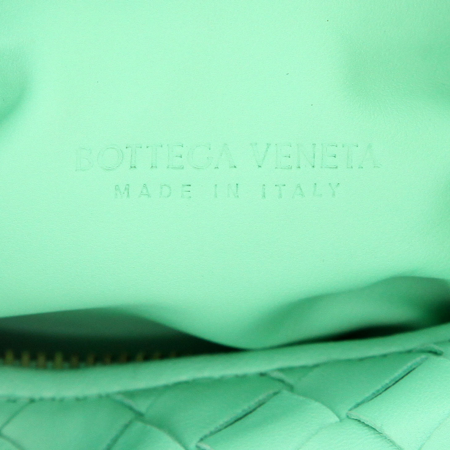 Borsa Bottega Veneta  Mini Jodie in pelle intrecciata verde - Detail D2