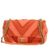 Bolso de mano Chanel  Timeless en lona espigas naranja - 00pp thumbnail