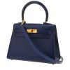 Bolso bandolera Hermès  Kelly 20 cm en cuero box azul Zafiro - 00pp thumbnail