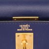 Borsa a tracolla Hermès  Kelly 20 cm in pelle box blu Zaffiro - Detail D2 thumbnail