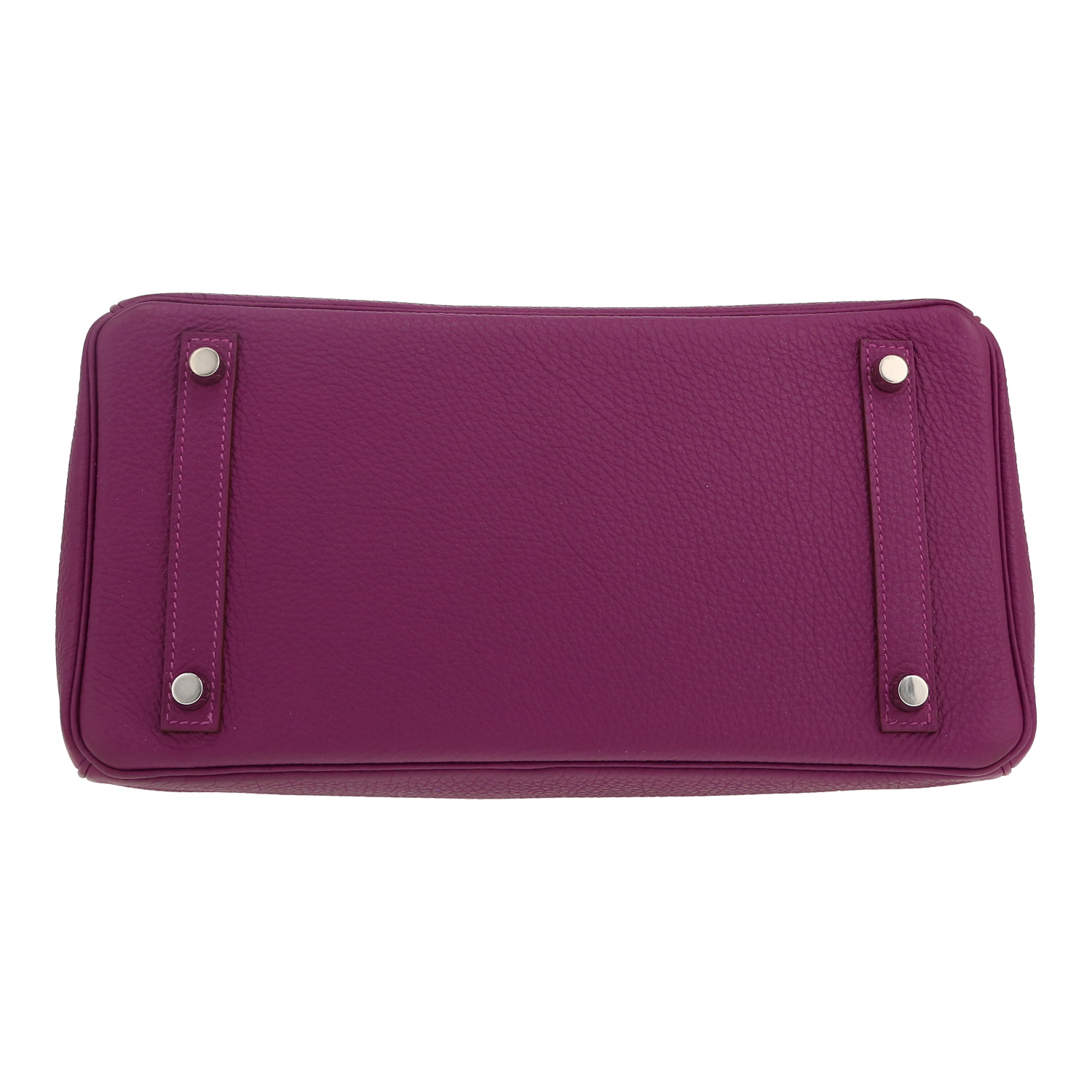 Bolso de mano Hermès  Birkin 30 cm en cuero togo violeta Anemone - Detail D1
