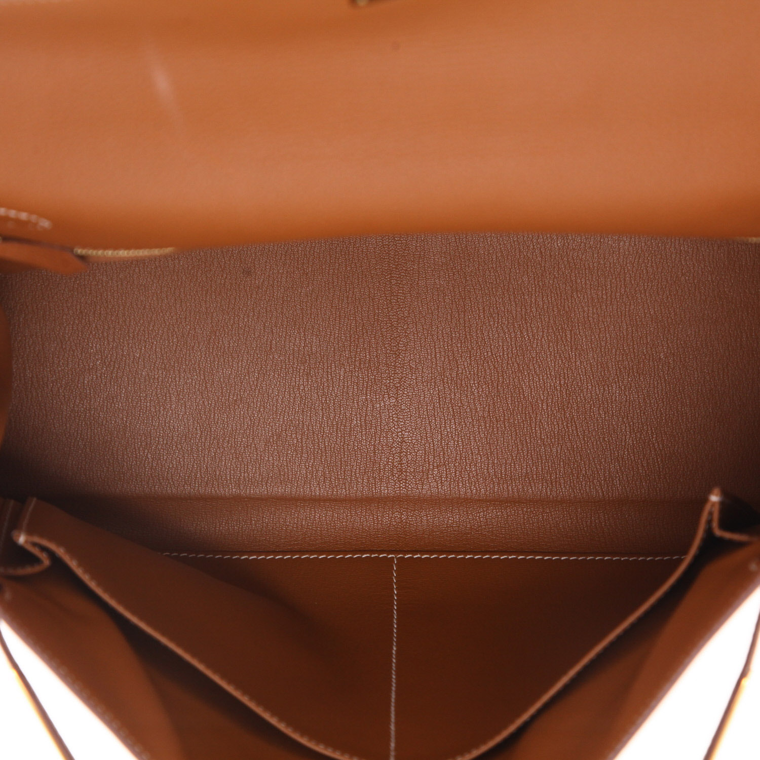 Sac à main Hermès  Kelly 35 cm en cuir togo gold - Detail D3