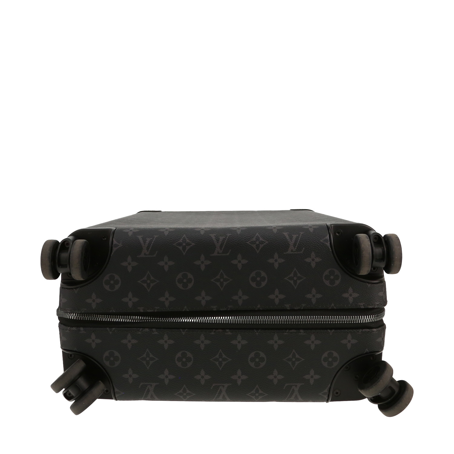 Louis Vuitton  Horizon 50 Eclipse suitcase in black monogram canvas  and black aluminium - Detail D1
