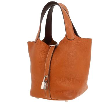 Hermès  Picotin 22 cm handbag  in gold togo leather