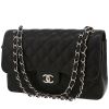 Borsa a tracolla Chanel  Timeless Jumbo in pelle martellata e trapuntata nera - 00pp thumbnail