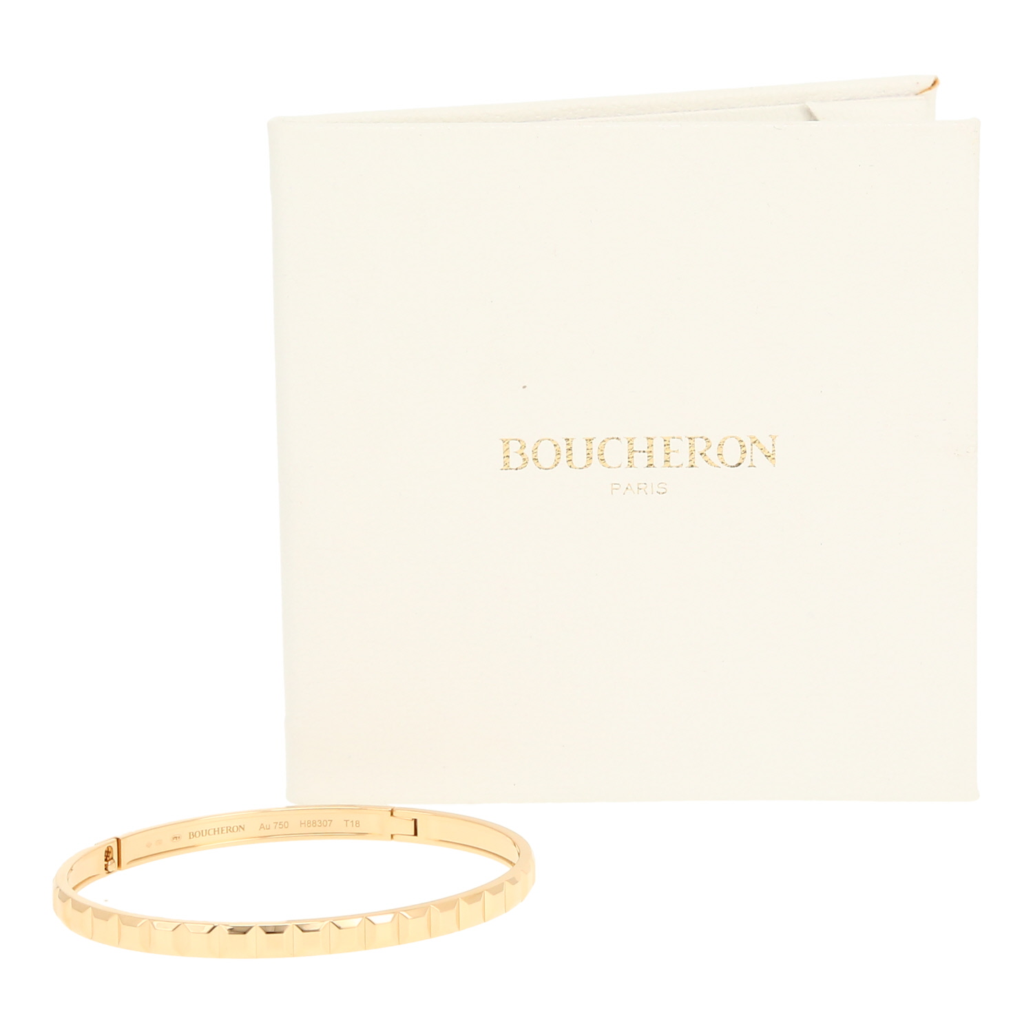 Boucheron Clou de Paris bracelet in yellow gold