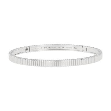 Boucheron Grosgrain bracelet in white gold