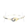 Bracciale Dinh Van Menottes R12 in oro giallo e acciaio - 360 thumbnail