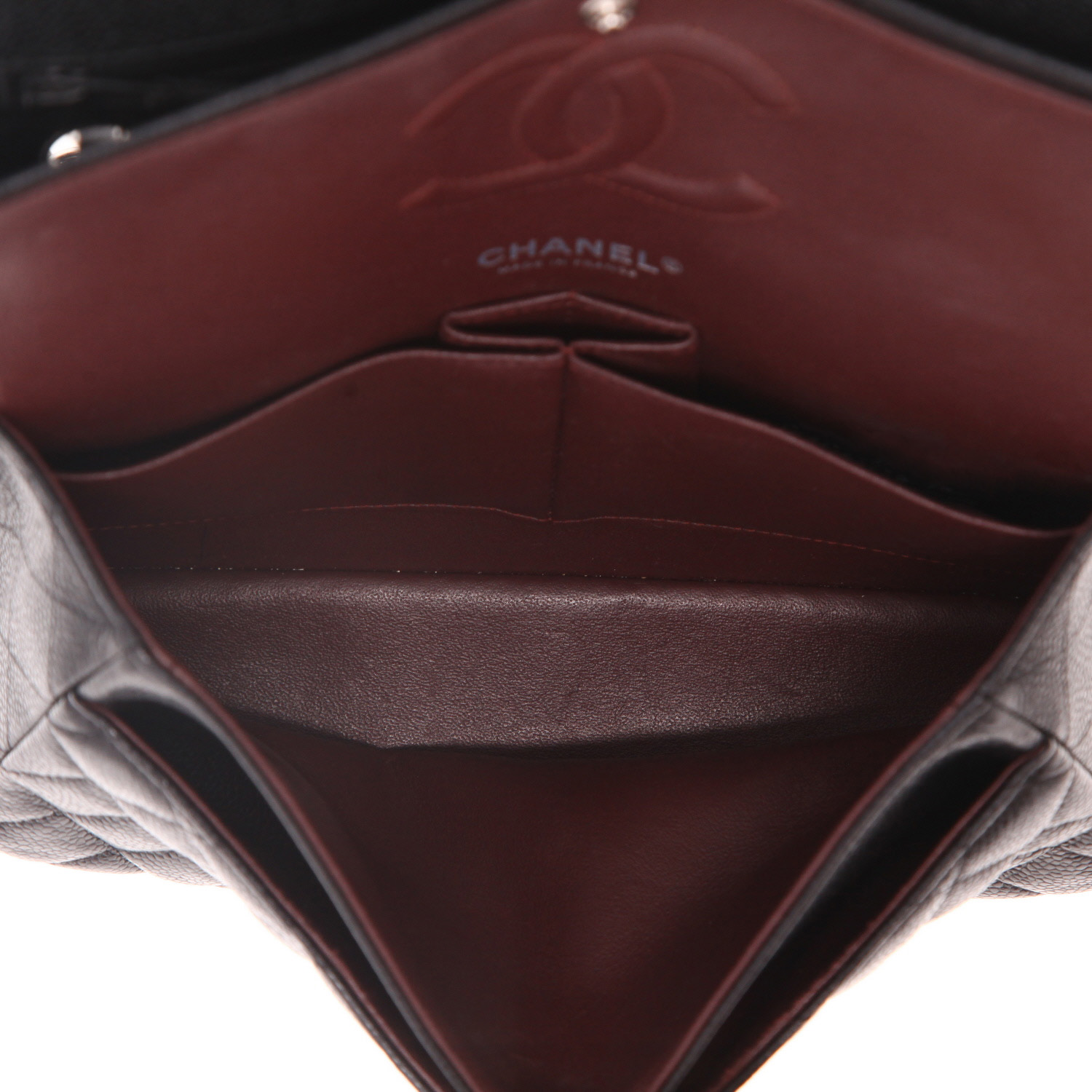 Borsa Chanel  Timeless Classic in pelle martellata e trapuntata nera - Detail D3