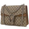 Sac à main Gucci  Dionysus en toile Suprême GG beige et Veau velours marron - 00pp thumbnail