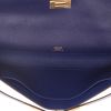 Hermès  Kelly Cut pouch  in blue epsom leather - Detail D3 thumbnail