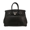 Bolso de mano Hermès  Birkin 35 cm en cuero Fjord negro - 360 thumbnail