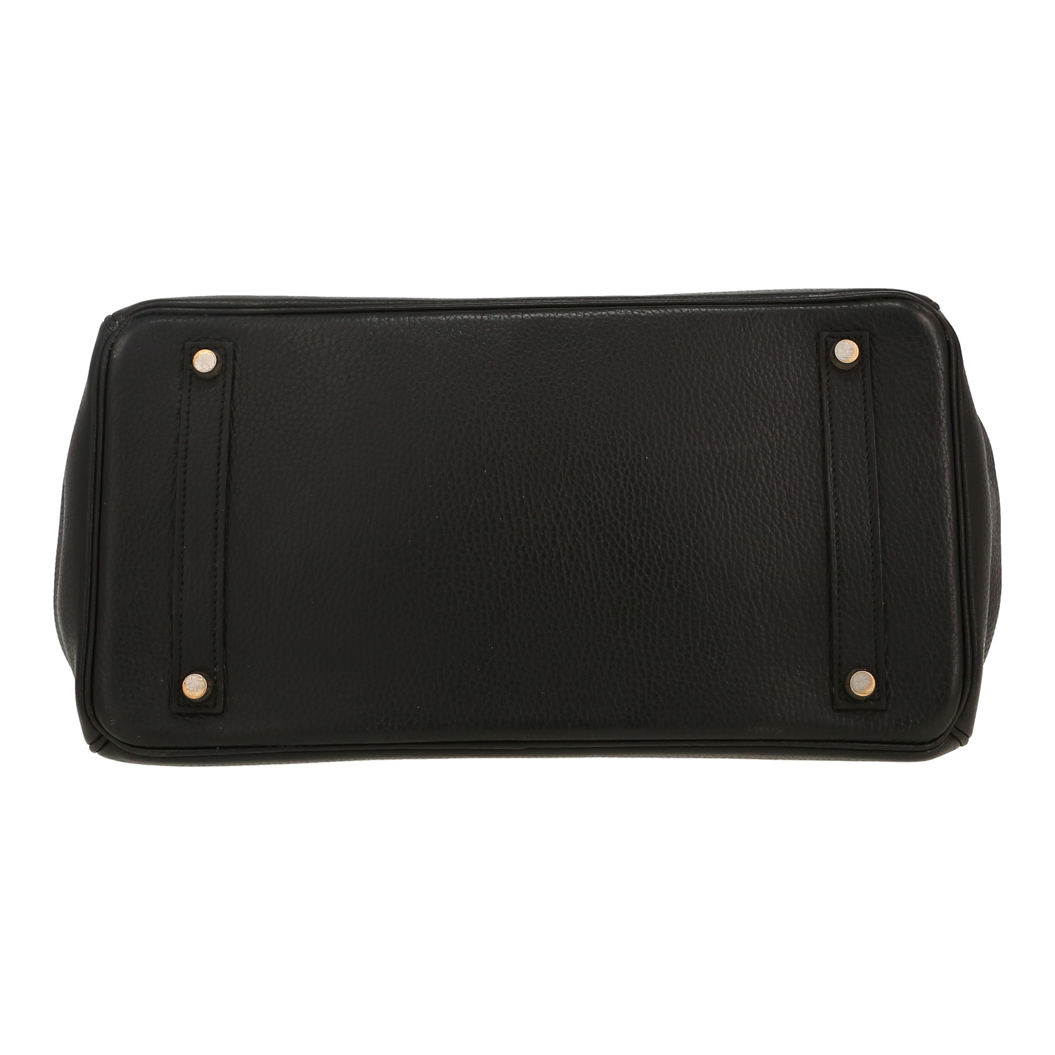 Hermès  Birkin 35 cm handbag  in black Fjord leather - Detail D1