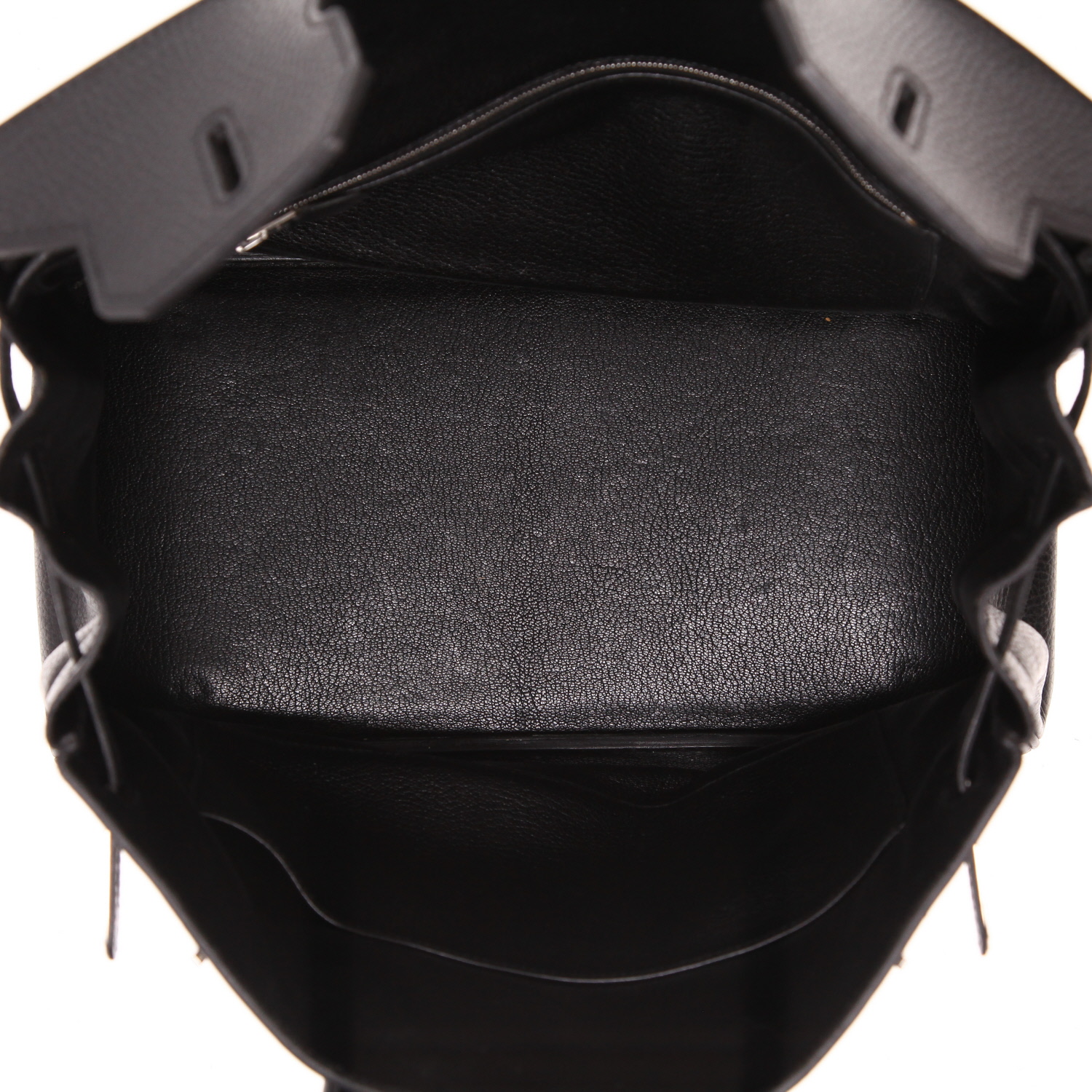 Hermès  Birkin 35 cm handbag  in black Fjord leather - Detail D3