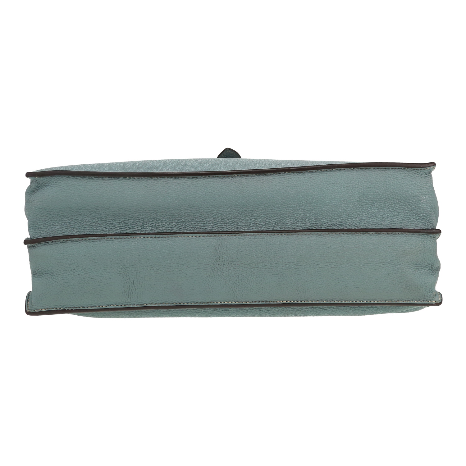 Porta-documentos Hermès  Sac à dépêches en cuero togo Bleu Lin - Detail D1