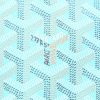 Goyard  Belharra handbag  in turquoise Goyard canvas  and turquoise leather - Detail D2 thumbnail