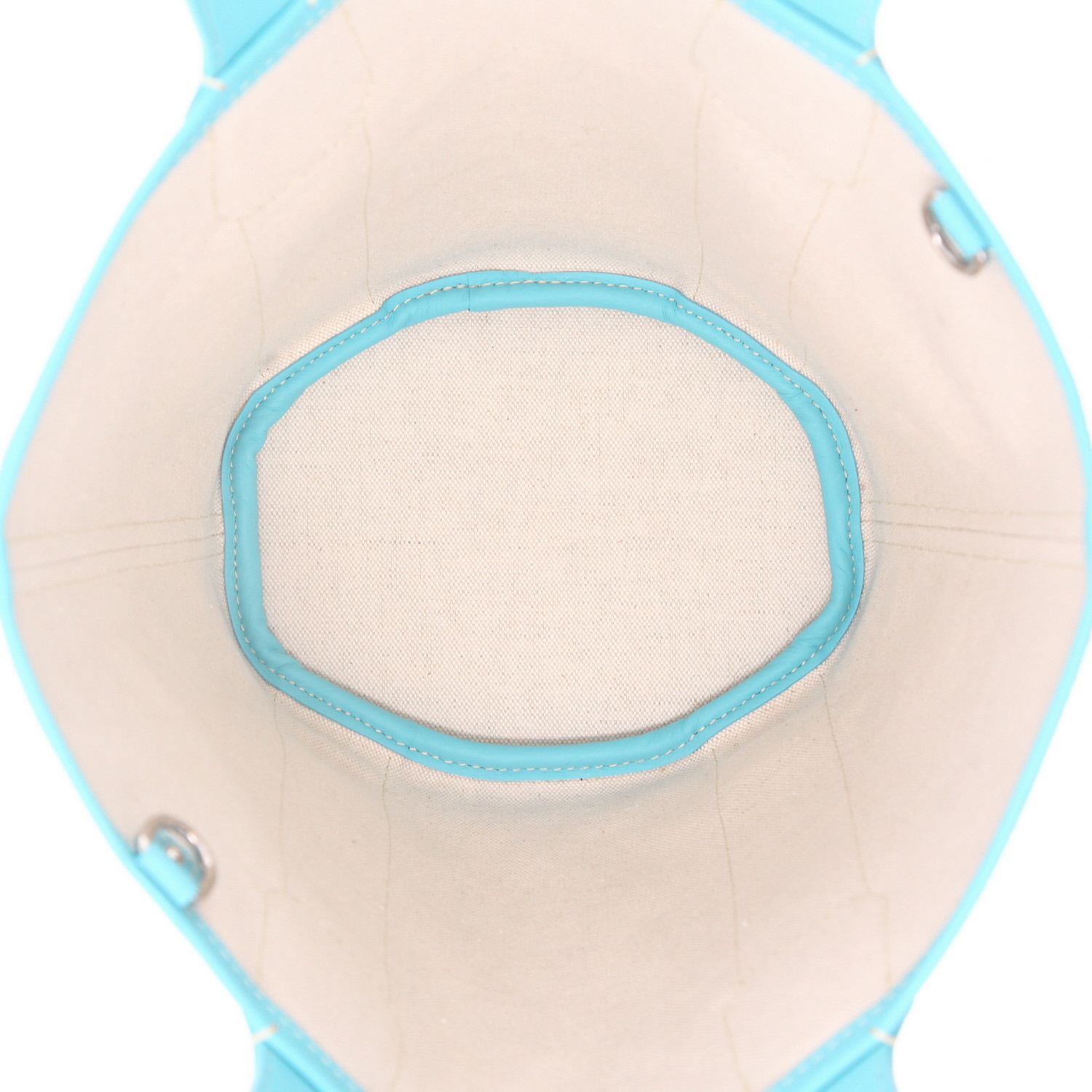 Borsa Goyard  Belharra in tela Goyardine turchese e pelle turchese - Detail D3