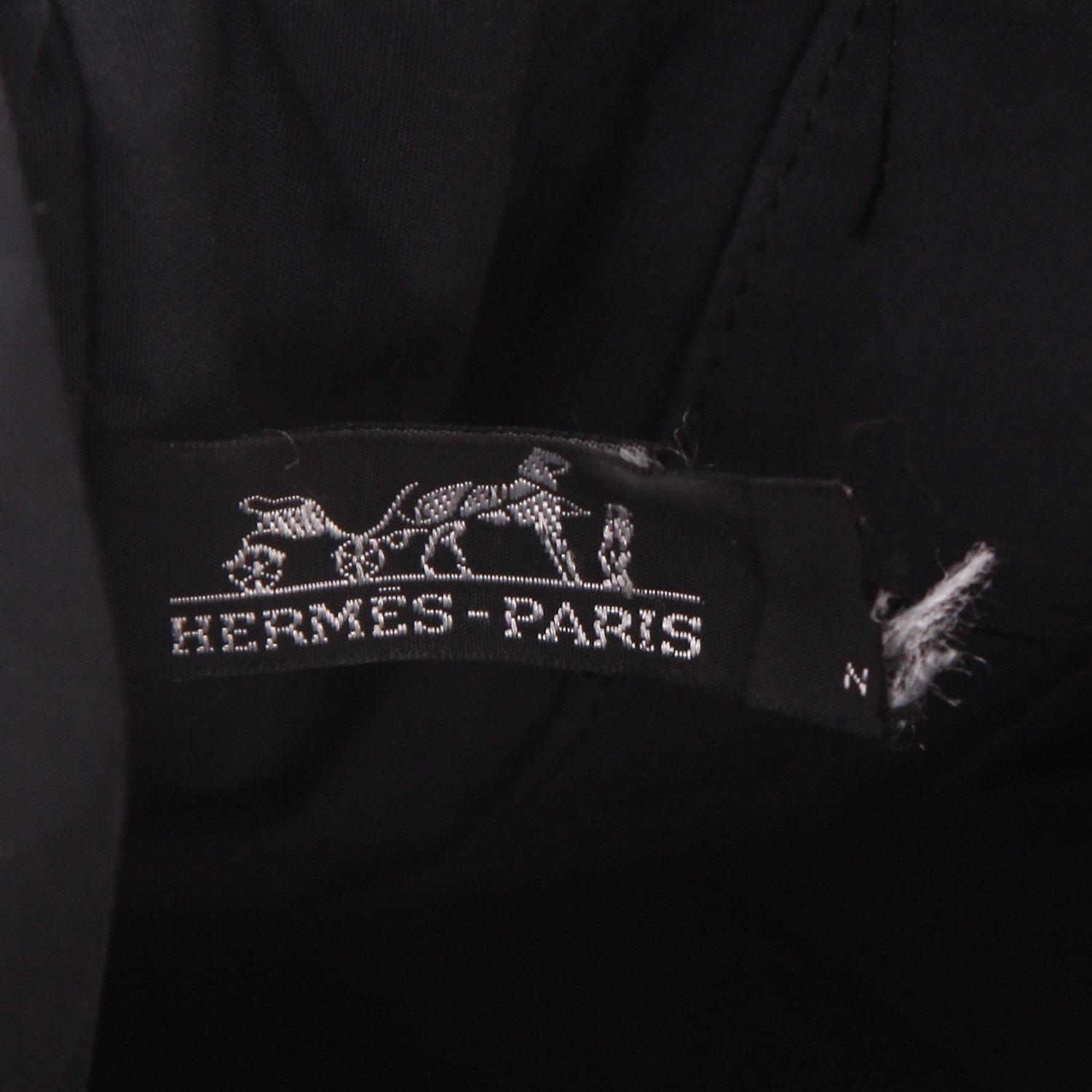 Borsa Hermès  Toto Bag - Reporter in tela nera e verde kaki - Detail D2