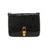 Bolso de mano Saint Laurent  Carré Satchel en charol negro - 360 thumbnail