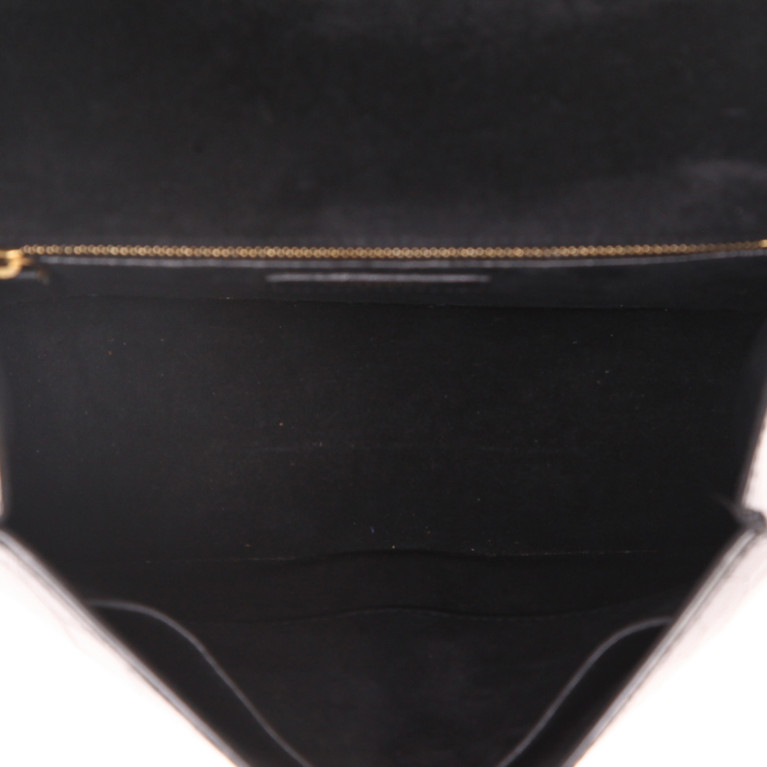 Bolso de mano Saint Laurent  Carré Satchel en charol negro - Detail D3