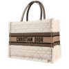 Dior  Book Tote medium model  shopping bag  in beige skin-out fur - 00pp thumbnail