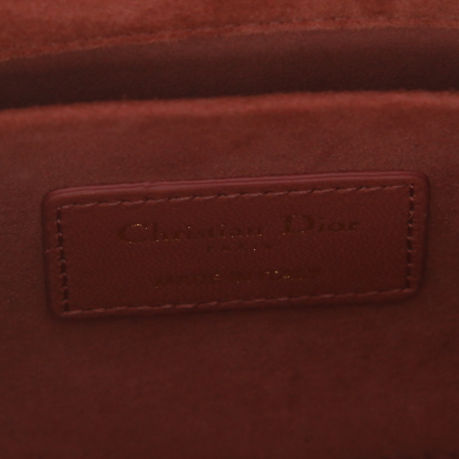 Dior  Lady D-Joy medium model  shoulder bag  in pink leather cannage - Detail D2