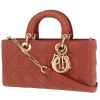 Sac bandoulière Dior  Lady D-Joy moyen modèle  en cuir cannage rose - Detail D4 thumbnail