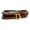 Dior  Saddle handbag  in green, brown and orange python - Detail D1 thumbnail