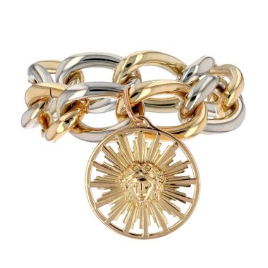 Brazalete Vintage  de oro amarillo y oro blanco