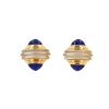 Paire de boucles d'oreilles Boucheron  en or jaune, lapis-lazuli et cristal de roche - 00pp thumbnail