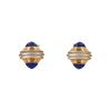 Boucheron  earrings in yellow gold, lapis-lazuli and rock crystal - 360 thumbnail