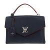 Borsa Louis Vuitton  Lockme in pelle martellata blu e profili rossi - 360 thumbnail