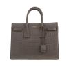 Sac bandoulière Saint Laurent  Sac de jour petit modèle  en cuir gris - 360 thumbnail