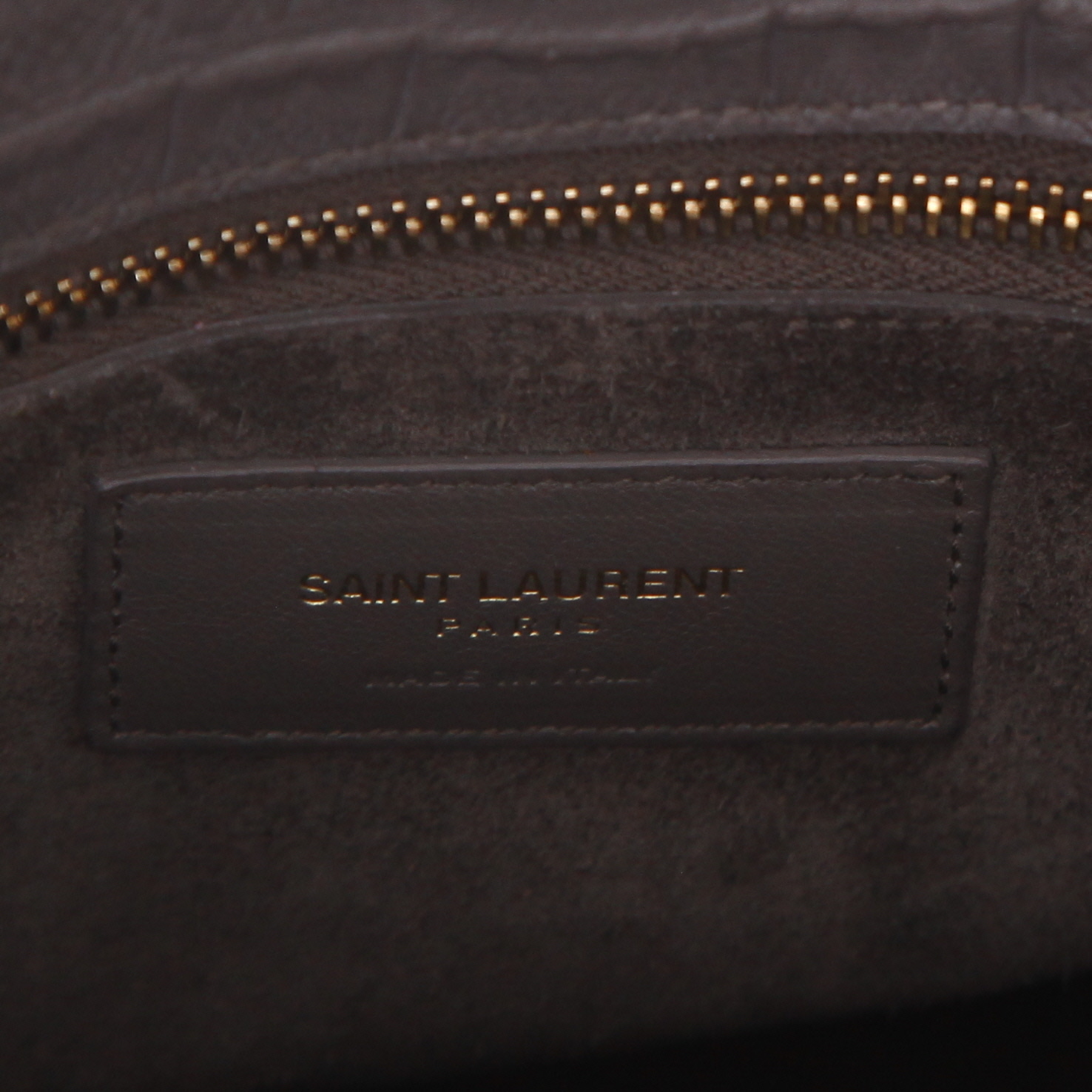 Saint Laurent  Sac de jour small model  shoulder bag  in grey leather - Detail D2