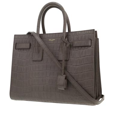 Borsa a tracolla Saint Laurent  Sac de jour modello piccolo  in pelle grigia
