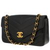 Chanel  Timeless Vintage handbag  in navy blue chevron quilted leather - 00pp thumbnail