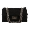 Bolso bandolera Chanel 2.55 modelo grande  en tweed negro - 360 thumbnail