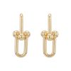 Paire de boucles d'oreilles Tiffany & Co City HardWear très grand modèle en or jaune - 00pp thumbnail