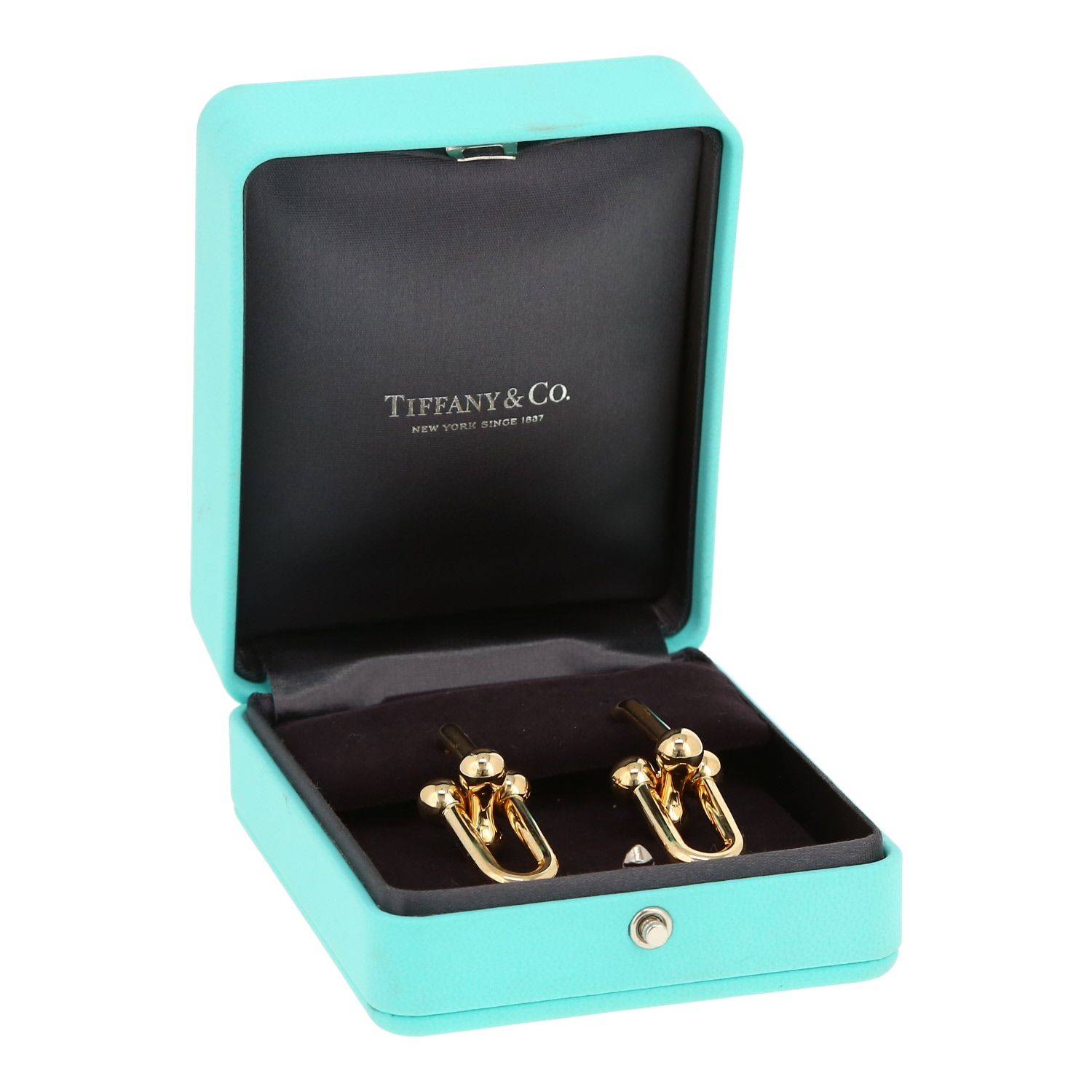 Pendientes Tiffany & Co City HardWear modelo muy grande de oro amarillo - Detail D2